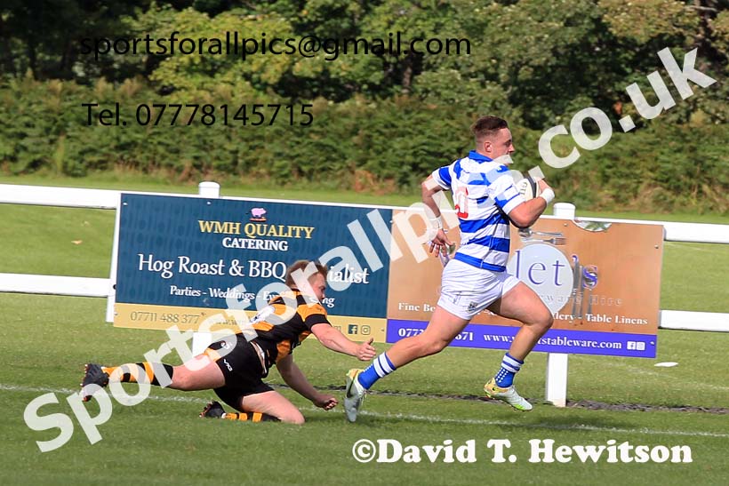 Tynedale v Sheffield Tigers, Sat., Sept. 17th, 2022. Photo: David T. Hewitson/Sports for All Pics